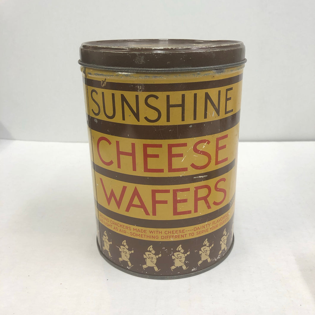 Vintage Sunshine Cheese Wafer Can