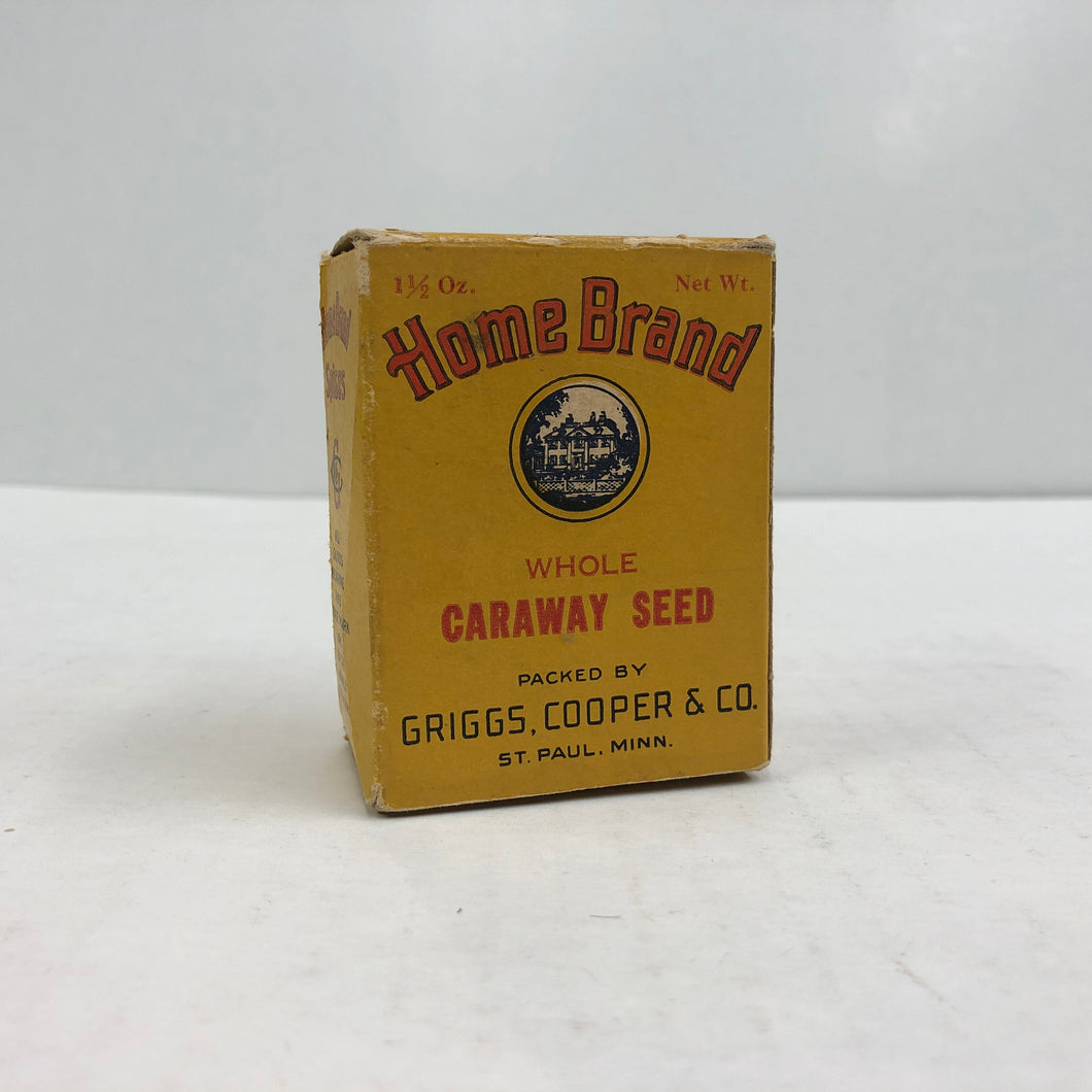 Vintage Homebrand Whole Caraway Seed Package Box