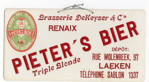 Pieter’s Bier Triple Blonde SIGN || Beer, Flandres - TheBoxSF