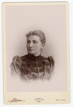 Load image into Gallery viewer, Victorian CABINET CARD, New York, New York, Dana || Ivoryettes Woman&#39;s Portrait