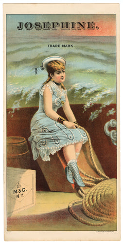 M&C JOSEPHINE TOBACCO Caddy Label, Old, Vintage - TheBoxSF