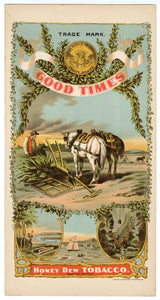 GOOD TIMES Caddy Crate Label || HONEY DEW CO., Old, Vintage, Horse - TheBoxSF