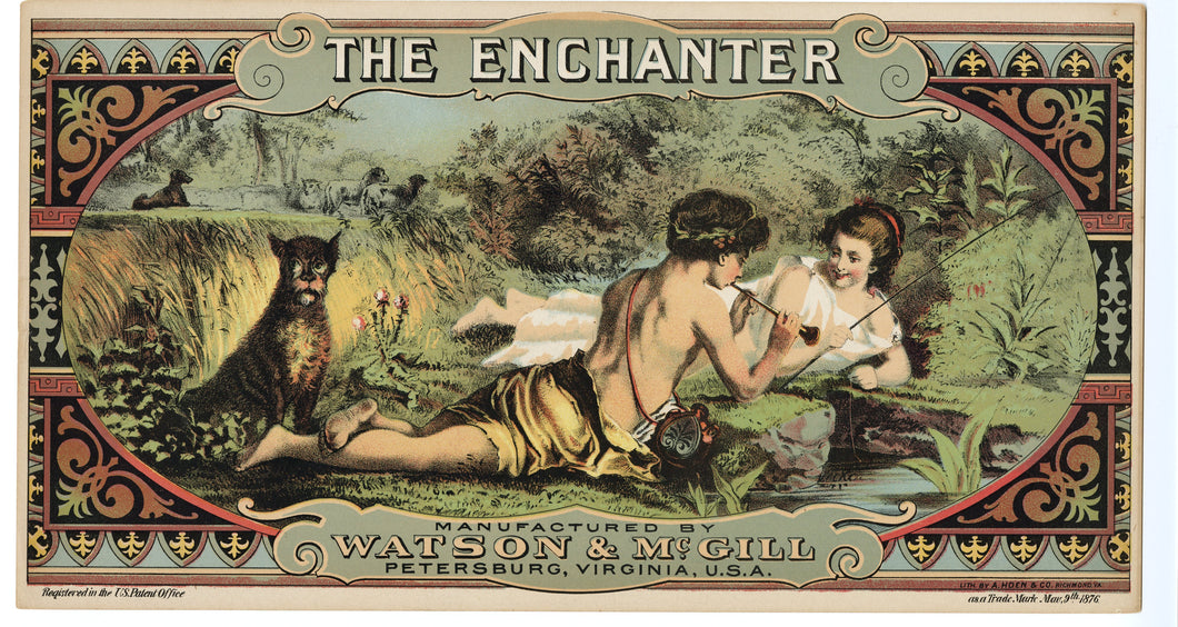 The ENCHANTER Caddy Crate Label, Long || Watson & McGill, Old, Vintage - TheBoxSF