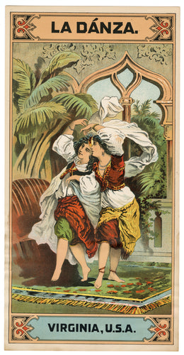 LA DANZA Caddy Crate Label || Old, Vintage, Virginia, Dance - TheBoxSF