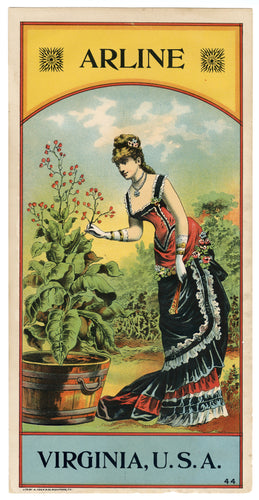 ARLINE Caddy Crate Label || Virginia, Old, Vintage, Gardening - TheBoxSF