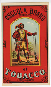 OSCEOLA BRAND Caddy Crate Label || Moore & Calvi, New York, A. Hoen & Co. Lithograph, Old, Vintage - TheBoxSF