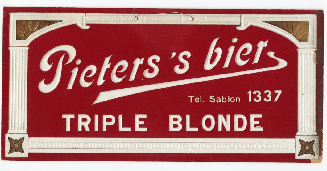 Pieters’s Bier Triple Blonde SIGN || Beer - TheBoxSF