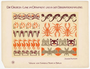 Art Nouveau MODERN SURFACE ORNAMENT Klinger & Anker Design Book PDF DOWNLOAD