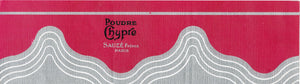Vintage, Unused, French Art Deco POUDRE CHYPRE Powder Box Label SET of Three