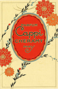 Vintage, Unused, French Art Deco CAPPI Brand Perfume Label || CHERAMY, Paris