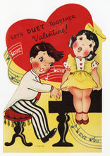 Load image into Gallery viewer, Assorted Unused 1950&#39;s VALENTINES with Envelopes || Let&#39;s Duet Together
