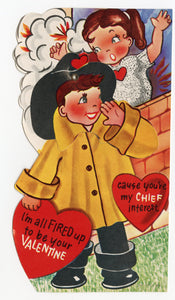 Assorted Unused 1950's VALENTINES with Envelopes || All Fired Up