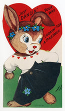 Load image into Gallery viewer, Assorted Unused 1950&#39;s VALENTINES with Envelopes || Dancin&#39; Your Way