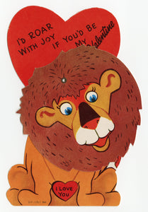 Assorted Unused 1950's VALENTINES with Envelopes || Roar with Joy