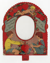 Load image into Gallery viewer, Antique MECHANICAL 1920&#39;s VALENTINE || &quot;Two Hearts that Beat as One&quot;