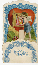Load image into Gallery viewer, Antique 1920&#39;s Foldout, Popup VALENTINE || &quot;Love&#39;s Greeting&quot;