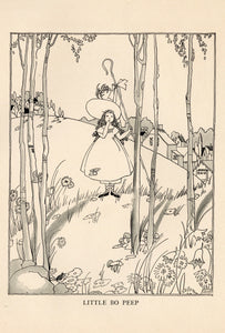 Antique 1923 Mother Goose Jingles Illustrated Children's Book