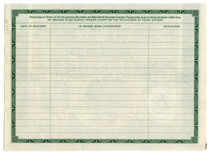 1918 Philadelphia Baltimore Railroad Company Stock Certificate