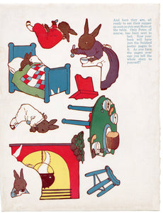 1936 The Stick' em Book of Peter Rabbit  || Children's Arts and Crafts Book