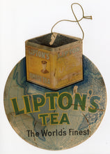 Load image into Gallery viewer, Antique Promotional Lipton&#39;s Tea Hanging Advertisement