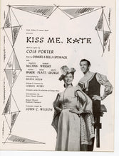 Load image into Gallery viewer, Vintage 1950s KISS ME KATE Theater Bill, Program, Francis McCann, Robert Wright, Cole Porter