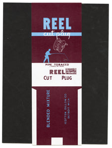 Vintage, Unused REEL Cut Plug Pipe Tobacco Label