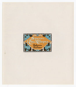 Vintage, Unused French SAVON A L'EAU DE COLOGNE Soap Label 