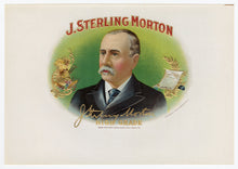 Load image into Gallery viewer, Antique, Unused J. STERLING MORTON Brand Cigar, Tobacco Caddy Crate Label