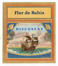 Load image into Gallery viewer, Antique, Unused FLOR DE BAHIA, DISCOVERY Brand Cigar, Tobacco Crate Label SET, Saturn, Ship