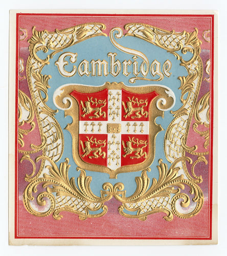 Antique, Unused CAMBRIDGE Brand Cigar, Tobacco Crate Label SET of Two