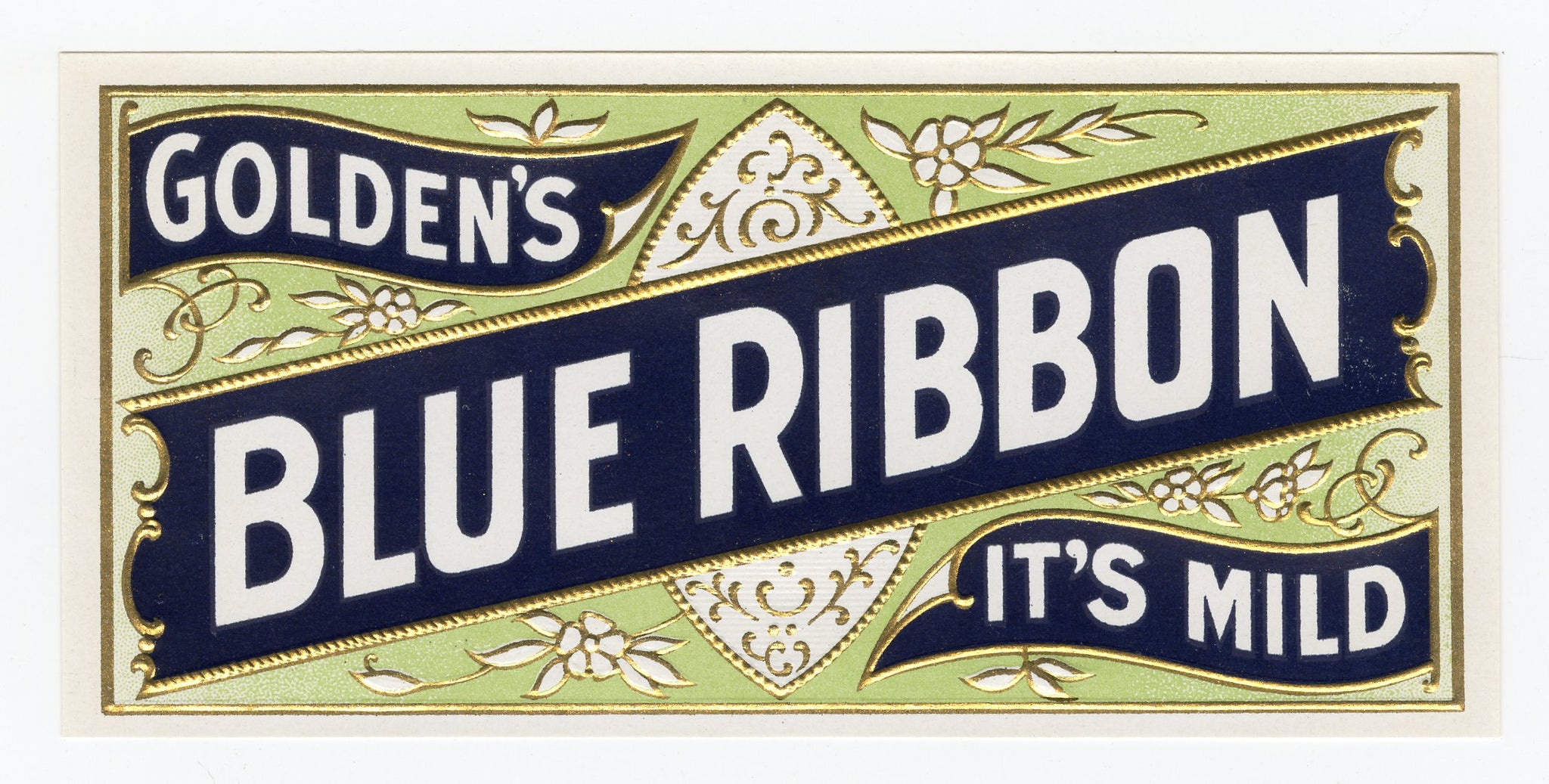ribbon tobacco Reviews | Cornell & Diehl Antique, Unused BLUE RIBBON Brand