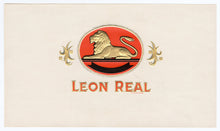 Load image into Gallery viewer, Antique, Unused LEON REAL Brand Cigar, Caddy Crate Label SET of Three