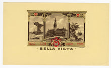 Load image into Gallery viewer, Antique, Unused BELLA VISTA Brand Cigar, Tobacco Crate Label SET of Two