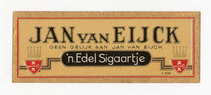 Antique, Unused JAN VAN EIJCK Brand Cigar, Tobacco Brand Label SET of Three