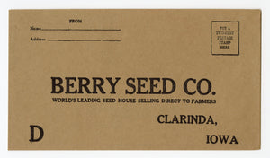1930 Antique BERRY SEED CO. Seed Catalog, 35th Anniversary, Farming, Plants