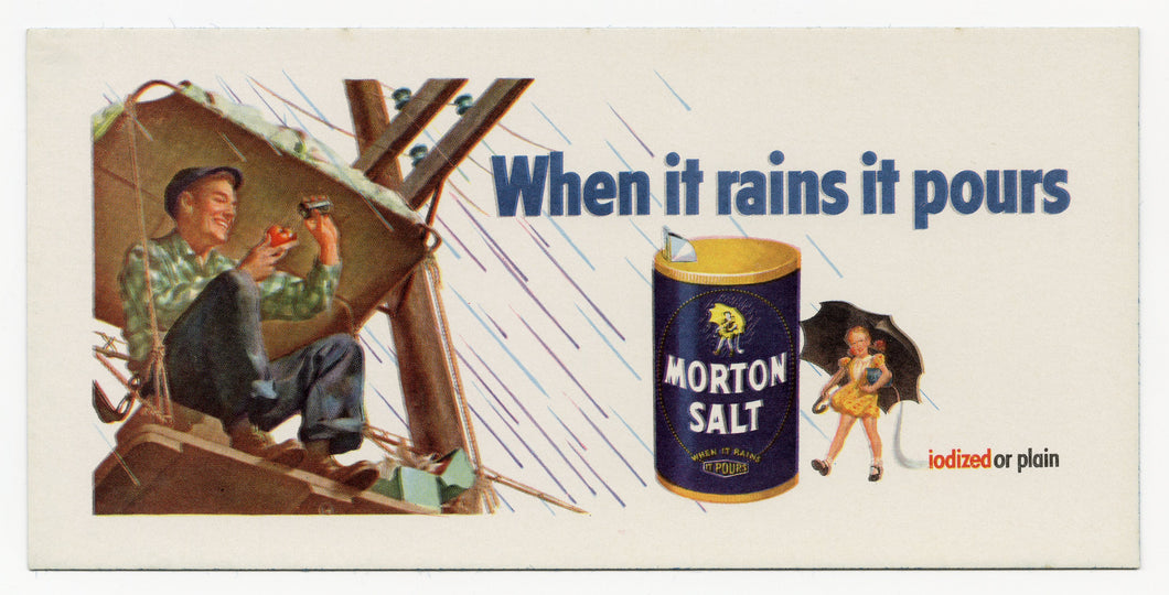 Vintage, Unused MORTON SALT Blotter