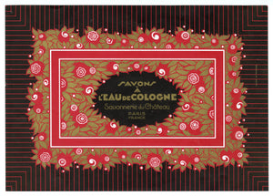 Vintage, Unused, French Art Deco L'EAU DE COLOGNE Soap Box Label, Paris