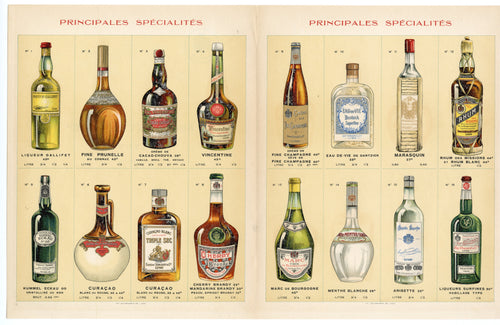 1920's-1930's Eugene Vincent & Co. LIQUEUR Advertisement, Alcohol Bottles, Vintage Bar