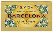 Load image into Gallery viewer, Vintage, Unused, French Art Deco PARFUM DE NEROLI BARCELONA Soap Box Label Set
