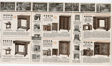 Load image into Gallery viewer, Vintage 1920s-1930s Dutch VESTA SEWING MACHINE Fold Out Eight Page Advertisement Brochure