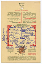 Load image into Gallery viewer, Vintage 1952 Raunchy French AU MOUTON DE PANURGE Albert DUBOUT Illustrated Supper Club Menu