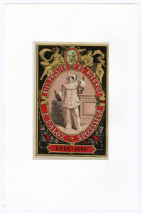Antique, Unused, French BLEU PASSIER AU PIERROT Liquor, Alcohol Label