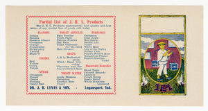 Vintage, Unused J.B. LYNAS & SON Product Advertising Label, Chinese Tea