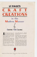 Load image into Gallery viewer, 1928 Art Deco Decorating LE PAGE&#39;S CRAFT CREATION IN THE MODERN MANNER Art Book