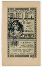 Load image into Gallery viewer, Antique Victorian WEST SHORE LITERARY MAGAZINE Double-Sided Advertisement
