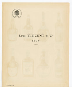 1920's-1930's Eugene Vincent & Co. LIQUEUR Advertisement, Alcohol Bottles, Vintage Bar