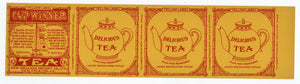 Vintage, Unused YELLOW LABEL DELICIOUS TEAs Label Wrapper, New Orleans, La.