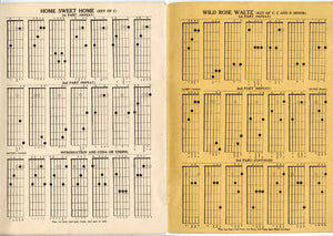 1901 Antique CUCKERT'S GUITAR CHORD BOOK, Musical Instruction