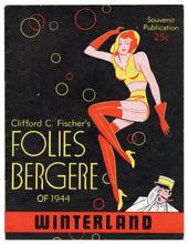 Load image into Gallery viewer, 1944 FOLIES BERGERE , Winterland Program, San Francisco, Clifford C. Fischer