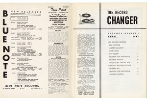 1947 THE RECORD CHANGER, Collector's Monthly Music Release List, Magazine